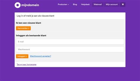 storing mijn domein|Mijndomein Helpdesk